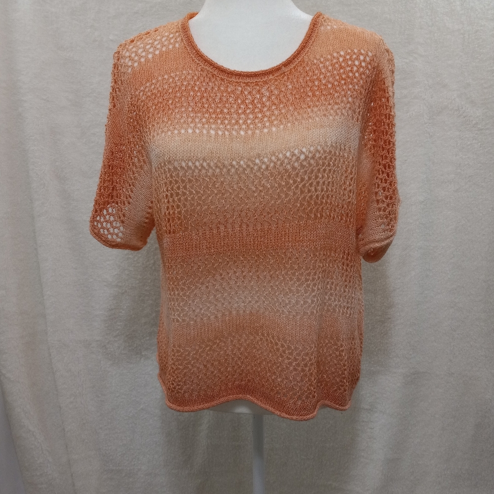 Women's Orange Knit Top